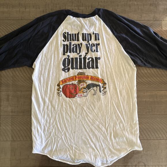 Vintage 70s Frank Zappa Smoking Raglan T Shirt Guitar Barking Pumpkin Records L - Picture 13 of 14